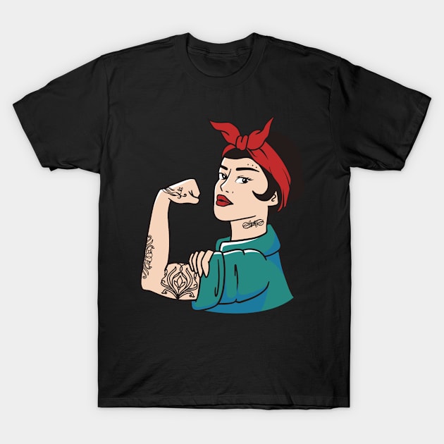 Strong Rockabilly Women T-Shirt by gdimido